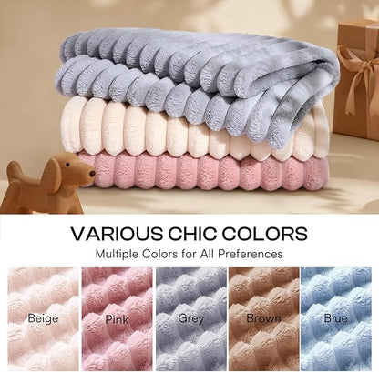LINENLUX 1 Pack 3 Soft Fleece Dog Blanket - Image 3