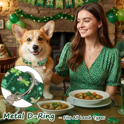 St. Patrick's Day Dog Collar, Adjustable Spring Cotton Collars Gifts - Image 6