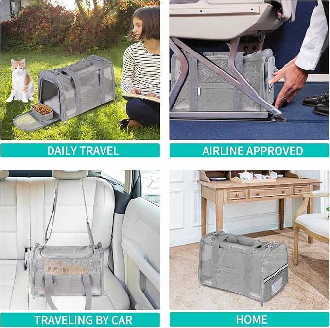 Cat Carrier Pet Carriers Airline Approved - Image 6