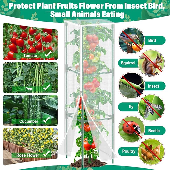 3 Pack Garden Bird Netting Plant Cover - Image 6