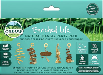 Oxbow Enriched Life Natural Dangly Party Pack, Rabbit Toys, Guinea Pig Toys by OxbowAnimalHealth