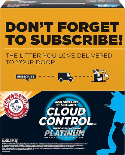 ARM & Hammer Cloud Control Platinum Clumping Cat Litter Odor Control, 27.5 lbs. - Image 2