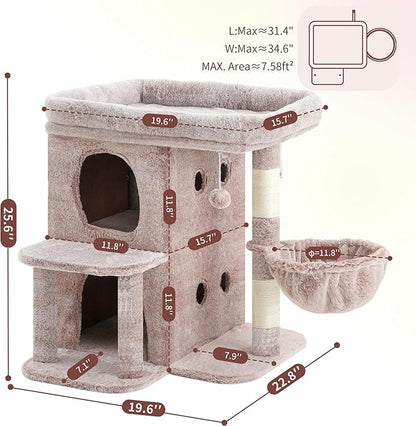 Heybly Cat Tree, 25.6-inch Cat Tower - Image 4