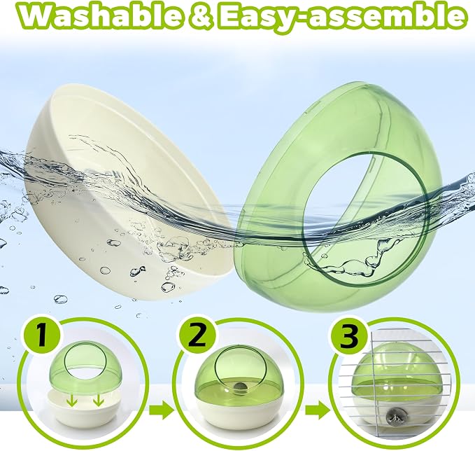 Bird Nest for Cage Bite-Resistant, Washable Clear Observation Small Bird House - Image 4