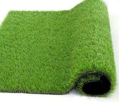 Artificial Grass Rug Outdoor Indoor 15FTX25FT Fake Grass Carpet Green Synthetic - Image 3