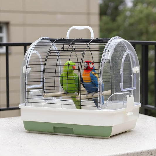 Travel Bird Cage Carrier, Portable Travel Parrot Cage by Hipicute