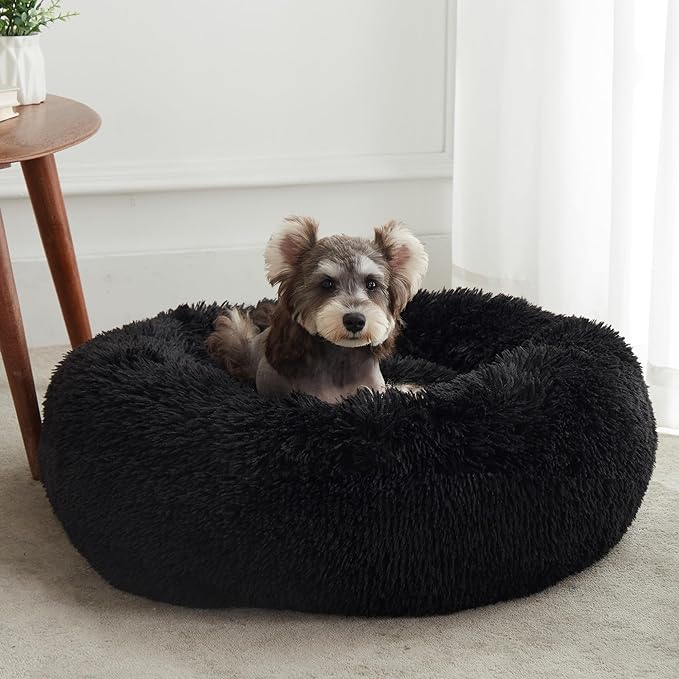 WESTERN HOME WH Calming Anti-Anxiety Donut Dog & Cat Bed, Warming Cozy Soft by WESTERNHOME
