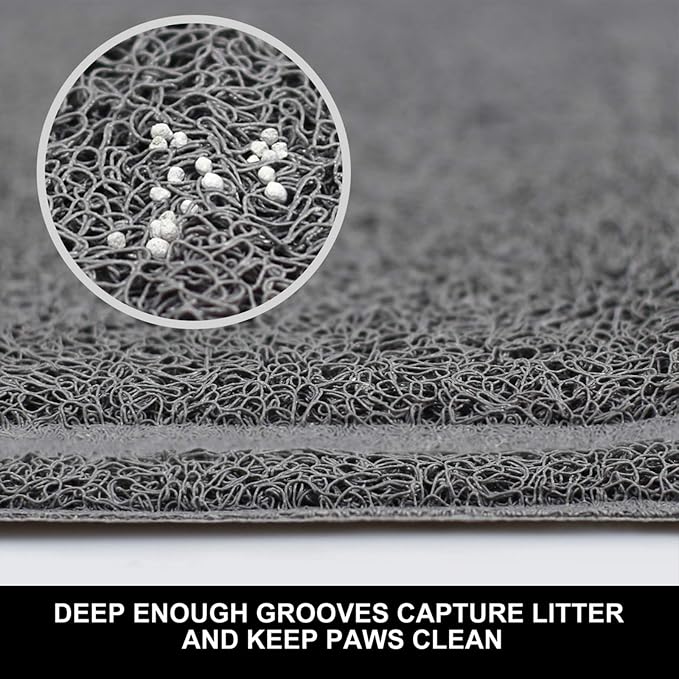 Pet Feeding Mat for Small Dogs and Cats 24" x 16" Flexible and Waterproof Dog - Image 2