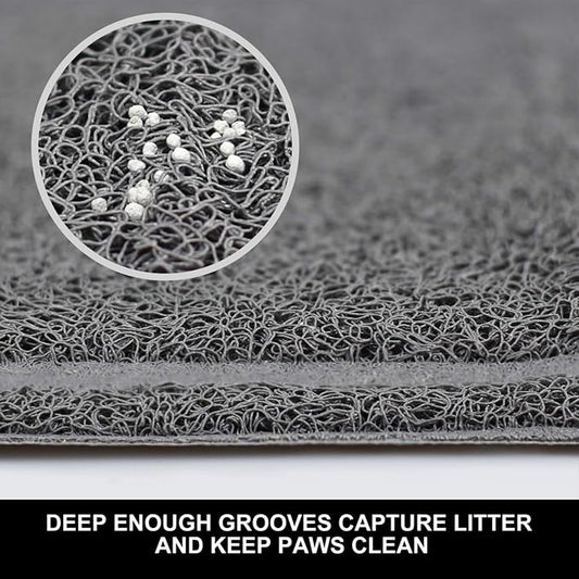 Pet Feeding Mat for Small Dogs and Cats 24" x 16" Flexible and Waterproof Dog - Image 2