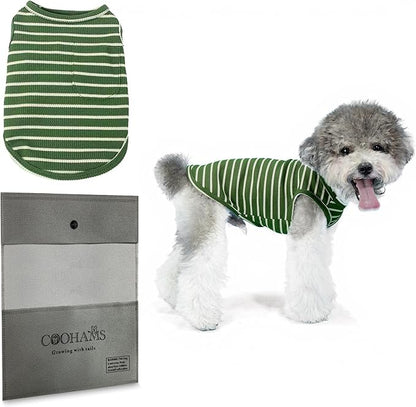 Dog Clothes, Stripe Dogs Shirts by COOHAMS