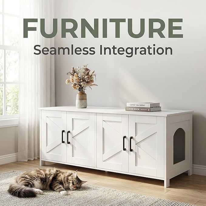 Homhedy Cat Litter Box Enclosure - Image 3