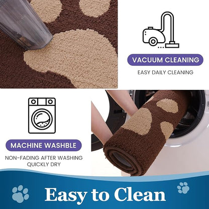 Buganda Dog Door Mat for Muddy Paws, Absorbent Dirt Trapper Washable Indoor - Image 7