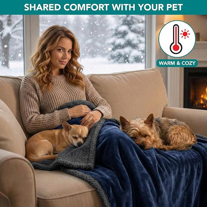 PetAmi Waterproof Dog Blanket for Queen Bed Large XL Dog Throw for Couch Cover - Image 4