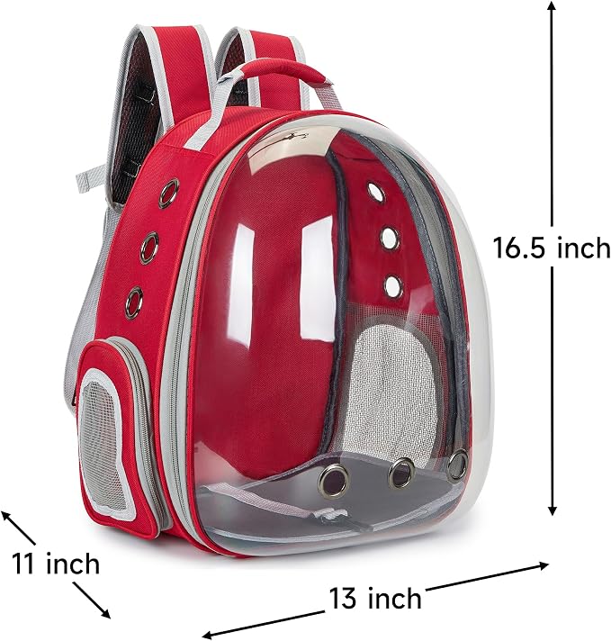 Cat Bubble Backpack Carrier for Small Medium Dogs Cats Carrying Bag, Airline - Image 7