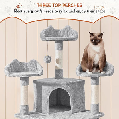Yaheetech 76.5in Multi-Level Large Cat Tree, Big Cat Tower - Image 4