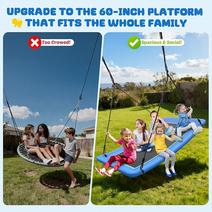 Trekassy 700lb Giant 60" Skycurve Platform Tree Swing - Image 4