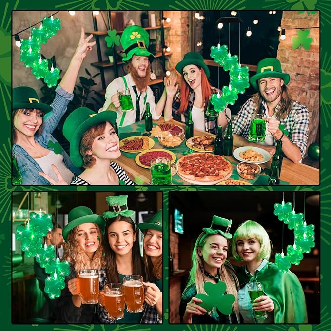 St. Patrick's Day Solar Shamrock Wind Chimes, Birthday Irish Gifts - Image 4