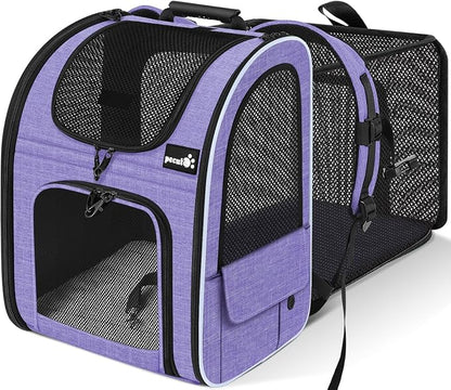Pecute Cat Backpack Carrier Expandable, Pet Backpack by pecute