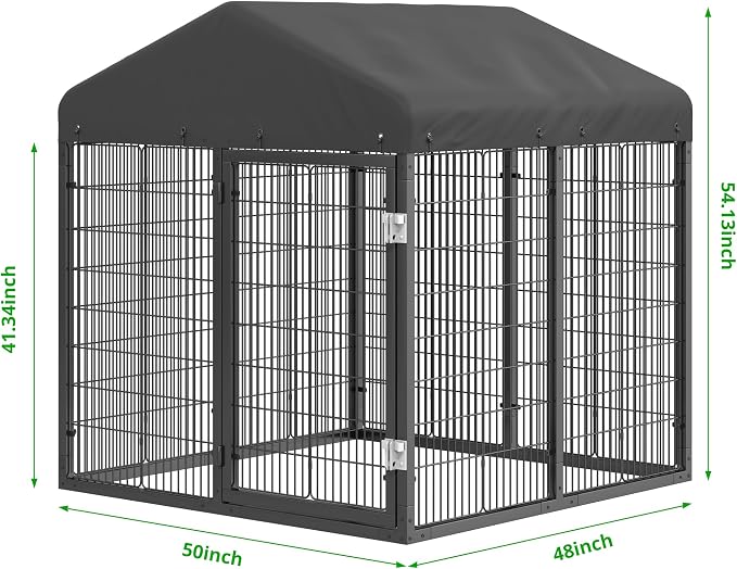 Large Outdoor Dog Enclosure, Heavy Duty Dog Cage - Image 2