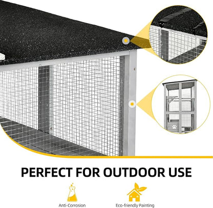 DWVO Cat House Outdoor Catio Kitty Enclosure 71" Walk in Cat Kennel Large - Image 5