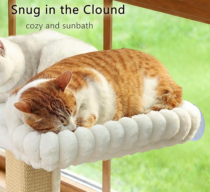Cat Scratching Post with Large Window Perch - Image 2