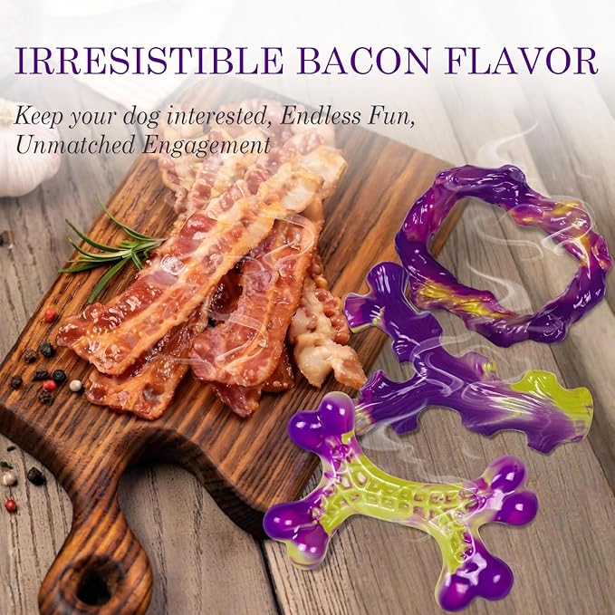 Tough Dog Toys for Aggressive Chewers 3 Pack, Indestructible Dog Toy for Large - Image 4