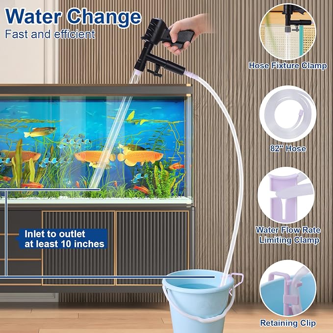 Fish Tank Cleaner Kit, Gravel Vacuum - Image 2