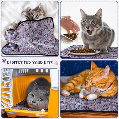 Tatuo 4 Pcs Dog Blanket for Pet Cat Blankets Indoor Puppy Teething Stuff Toys - Image 4