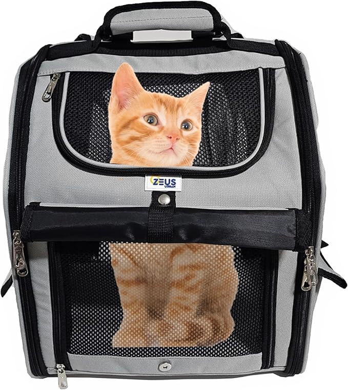 Expandable Pet Backpack Carrier – Dog & Cat, Bonus 2 Collapsible Pet Bowls - Image 2
