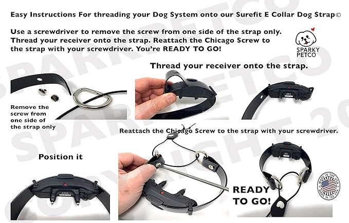 Sparky Pet Co - ECollar Replacement Strap - Bungee Dog Collar - Waterproof - - Image 5
