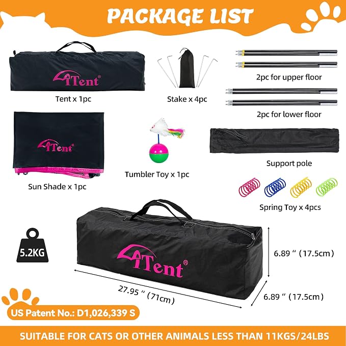 Pop Up Catio Cat Enclosure for Indoor and Outdoor - Image 6