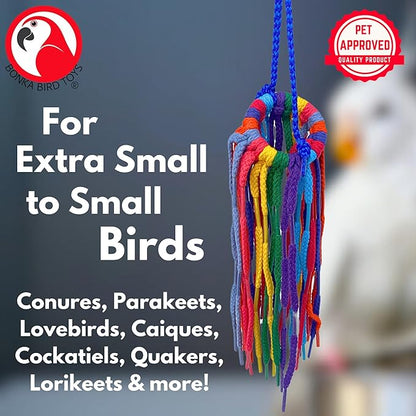 Bonka Bird Toys 51214 Small Aglet Heaven Cotton Shoelace Toy - Image 7