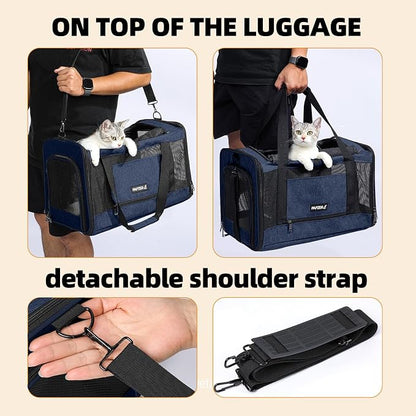 Cat Carrier Soft-Sided Travel Bag - Image 6