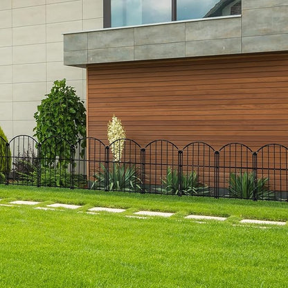 Decorative Garden Fence 17in x30ft, 30 Pack Rustproof Metal No Dig Fence Animal - Image 6