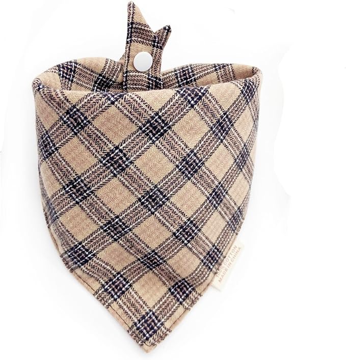 Christmas Plaid Dog Bandana by ZIRVYIR
