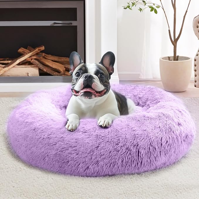 JOLLYVOGUE Calming Dog Bed for Small Dogs by JOLLYVOGUE