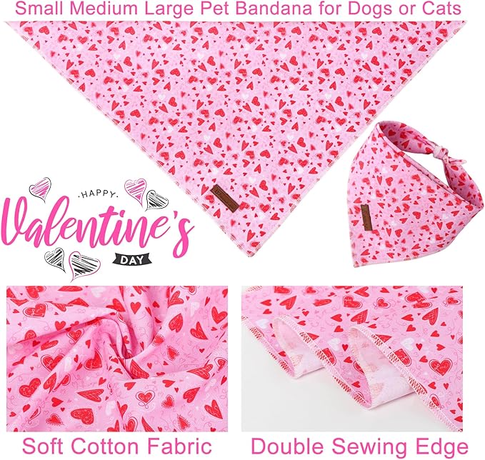 Valentine Dog Bandana - Image 4