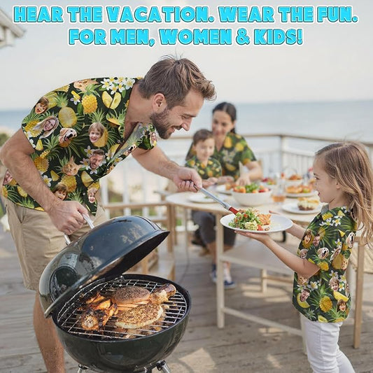 Custom Hawaiian Shirt with Face Photo Picture - Image 2