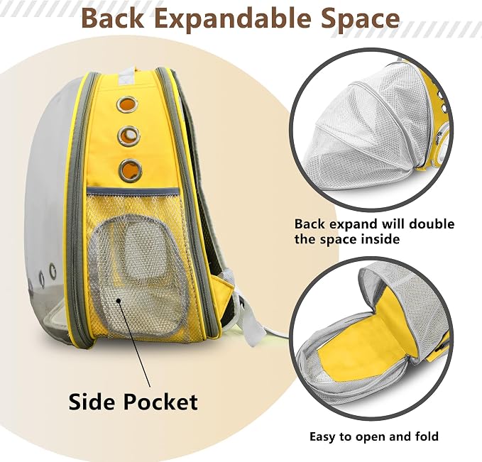 Cat Backpack Carrier Back Expandable Bubble Pet Carrier Backpack - Image 4