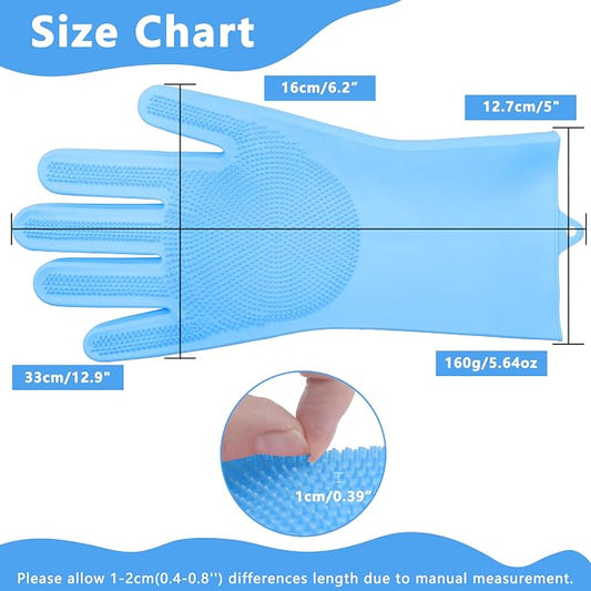 Pet Grooming Gloves—Heat Resistant Dog Washing Gloves - Image 2