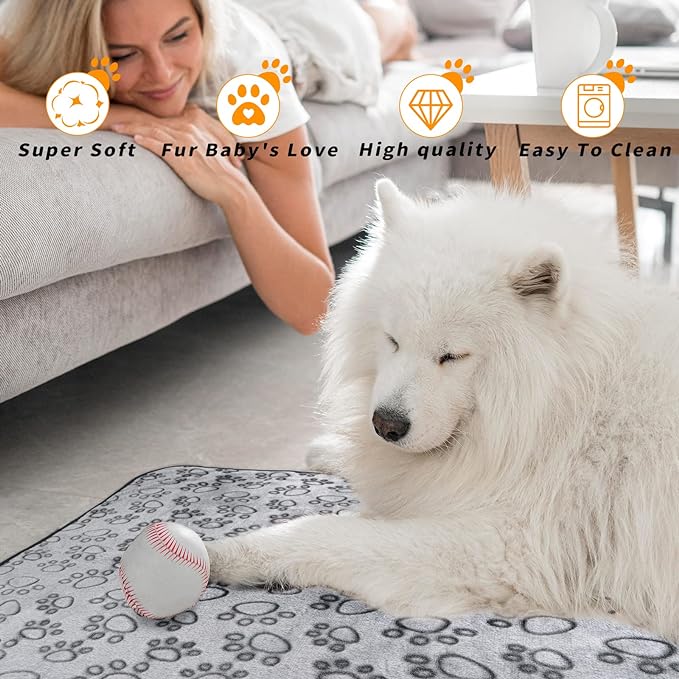 LOKOZ Small Dog Blanket for Medium Large Dogs Fleece Puppy Blanket Washable Dog - Image 3
