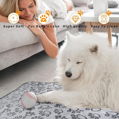LOKOZ Small Dog Blanket for Medium Large Dogs Fleece Puppy Blanket Washable Dog - Image 3