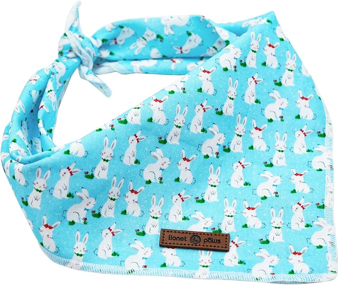 lionet paws Easter Bunny Dog Bandana - Image 4