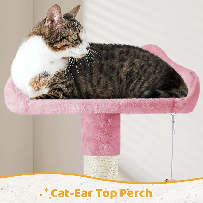 Yaheetech Cat Tree Tower for Indoor Kitten, Pet Furniture - Image 6