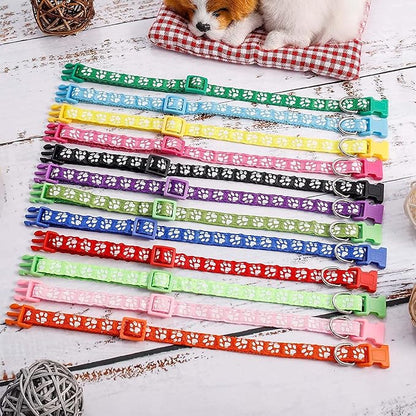 12 Pack Puppy Collars for Litter, Adjustable Puppy ID Collars Soft Nylon - Image 7