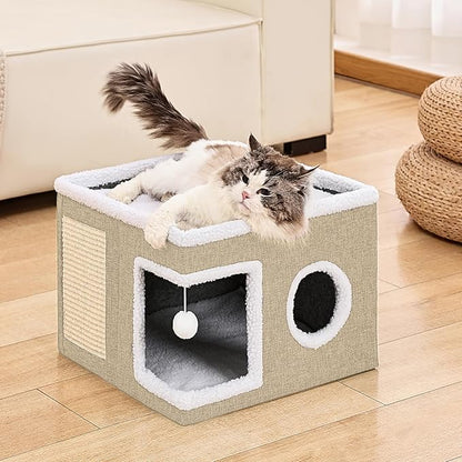 Cat Beds for Indoor Cats Houses, Large Cat Cave - Image 7