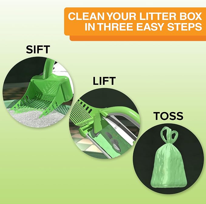 Neater Pet Brands Neater Scooper Standard Cat Litter Scoop, 60 Refill Bags – - Image 4