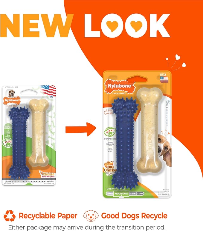 Nylabone Original Bone Flexi Chew Toy - Image 4