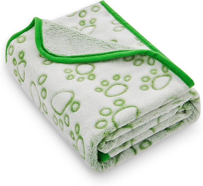 Green Throw Dog Blanket for Puppy Gifts, Dog Stuff Used for Pet Beds, Washable - Image 9