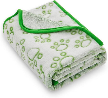 Green Throw Dog Blanket for Puppy Gifts, Dog Stuff Used for Pet Beds, Washable - Image 9